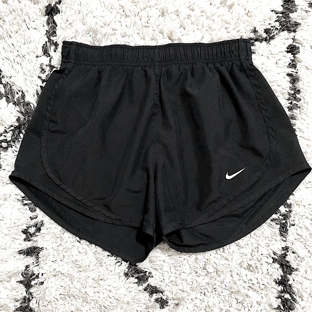 Nike Dri-Fit Tempo Black Brief-Lined Running Shorts Small